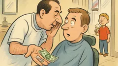 Dowcip: Chłopiec wchodzi do fryzjera...