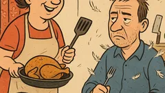 Dowcip: Jadźka, znowu kurczak na obiad?!