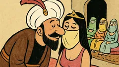 Dowcip: Sułtan nachyla się do żony