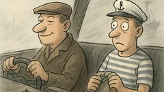 Dowcip: Taksówkarz pędzi we mgle jak wariat