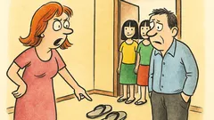 Dowcip: Żona do męża: co to za dziewczyny?