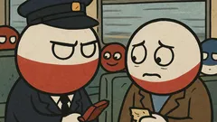 Dowcip: Konduktor zatrzymuje gapowicza bez biletu