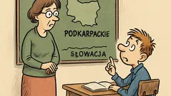 Dowcip: Na lekcji geografii Jaś pyta