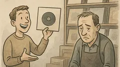 Dowcip: Wiesz, wczoraj kupiłem twoją płytę!