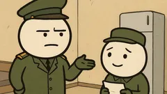 Dowcip: Panie kapitanie, przyniosłem wniosek o przepustkę!