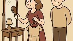 Dowcip: Żona przed lustrem pyta o wiek