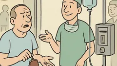 Dowcip: Pacjent pyta o cenę narkozy...