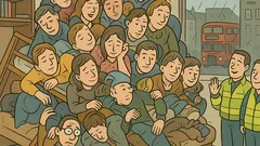 Dowcip: Zawala się łóżko piętrowe w Londynie