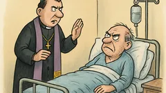 Dowcip: Ksiądz udziela ostatniego namaszczenia...