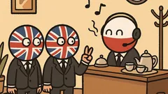 Dowcip: Angielscy biznesmeni zamawiają herbatę w Polsce