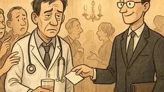 Dowcip: Lekarz spotyka prawnika na przyjęciu