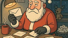 Dowcip: Święty Mikołaj czyta listy dzieci
