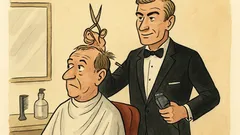 Dowcip: James Blond. Licencja na strzyżenie.