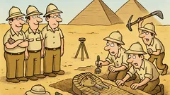 Dowcip: W Egipcie archeolodzy odkryli grupę...