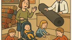 Dowcip: Kobieta w sklepie z dywanami...