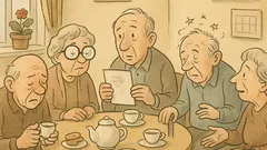 Dowcip: W domu spokojnej starości przy herbacie