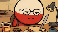 Dowcip: Kanapka studencka — chleb posmarowany nożem