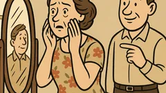 Dowcip: Kobieta przed lustrem prosi o komplement