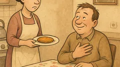 Dowcip: Kochanie, zjesz jeszcze kotlecika?