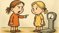 Dowcip: Dwie małe dziewczynki przy wadze