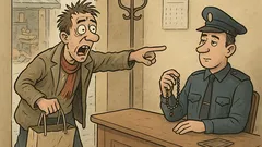 Dowcip: Zziajany wpada na komisariat: okradli sklep!