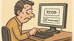 Dowcip: Trzeci raz źle wpisałem captchę...