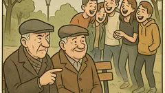 Dowcip: Dwaj emeryci na ławce w parku