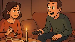 Dowcip: Jak mężczyzna planuje romantyczny wieczór?