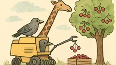 Dowcip: Co po skrzyżowaniu szpaka z żyrafą?