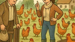 Dowcip: Młoda eko-gospodyni kupuje koguty...