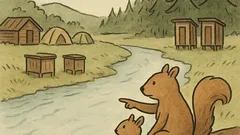 Dowcip: Dwie wiewiórki nad rzeczką…