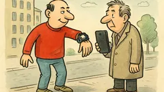 Dowcip: Kupił zegarek z jabłkiem i...