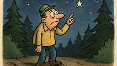 Dowcip: Jeśli zabłądzisz w nocy w lesie...