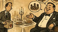 Dowcip: Bogaty prawnik na bankiecie Czerwonego Krzyża