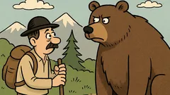 Dowcip: Baco, co robić przy głodnym niedźwiedziu?