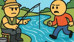 Dowcip: Siedzi wędkarz nad rzeką...