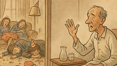 Dowcip: Dzieci moje, umieram! Przynieście wody!